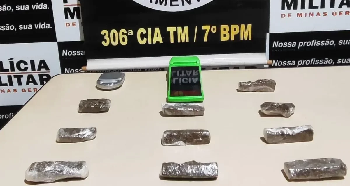 Polícia Militar apreende drogas durante operação em Lagoa da Prata