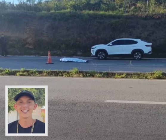Jovem morre após cair de moto e ser atropelado por caminhão na MG-050