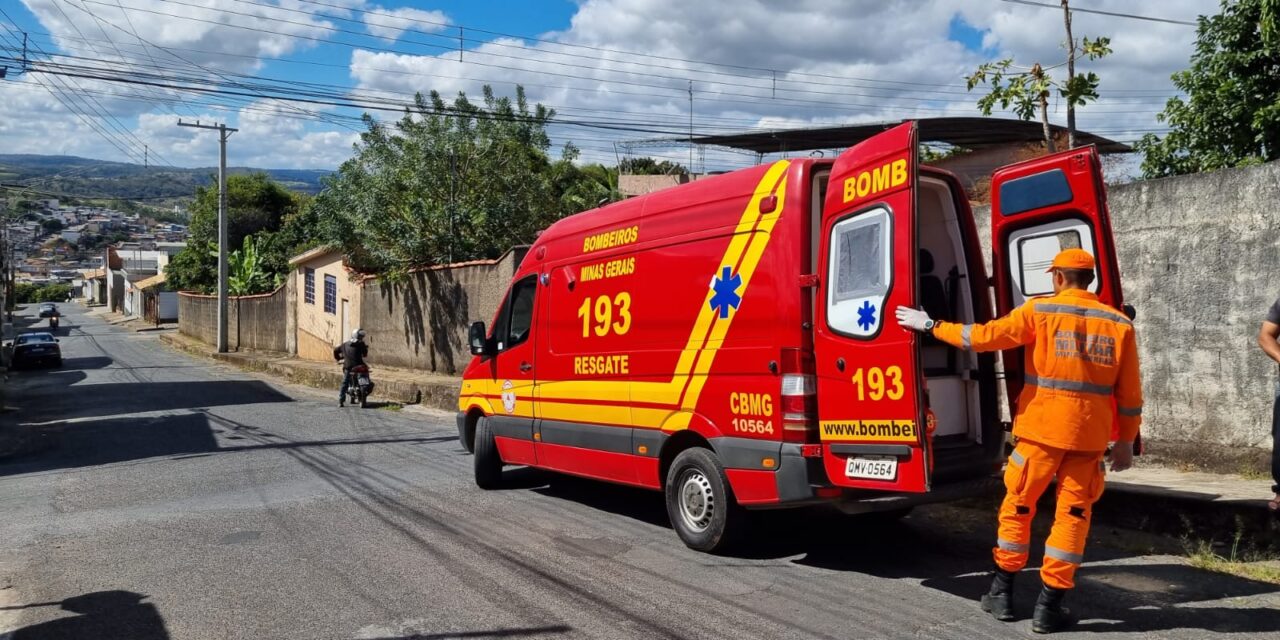 Motociclista perde o controle e cai no bairro Santa Tereza, em Formiga