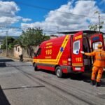 Motociclista perde o controle no bairro Santa Tereza, em Formiga