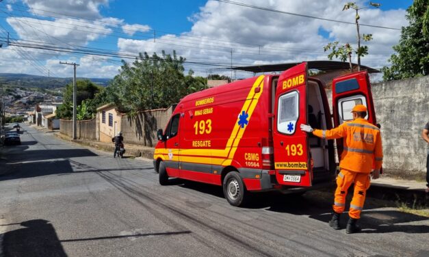 Motociclista perde o controle e cai no bairro Santa Tereza, em Formiga