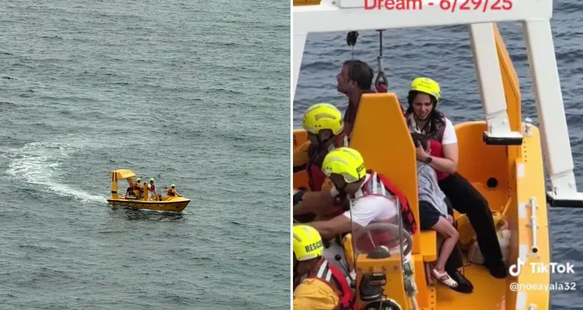 Pai pula de navio da Disney para resgatar filha que caiu no mar