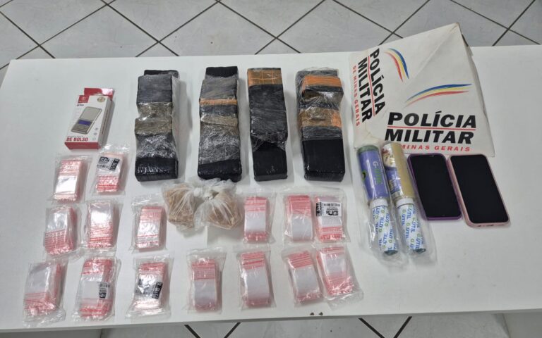 PM prende casal por tráfico de drogas em Piumhi e São Roque de Minas