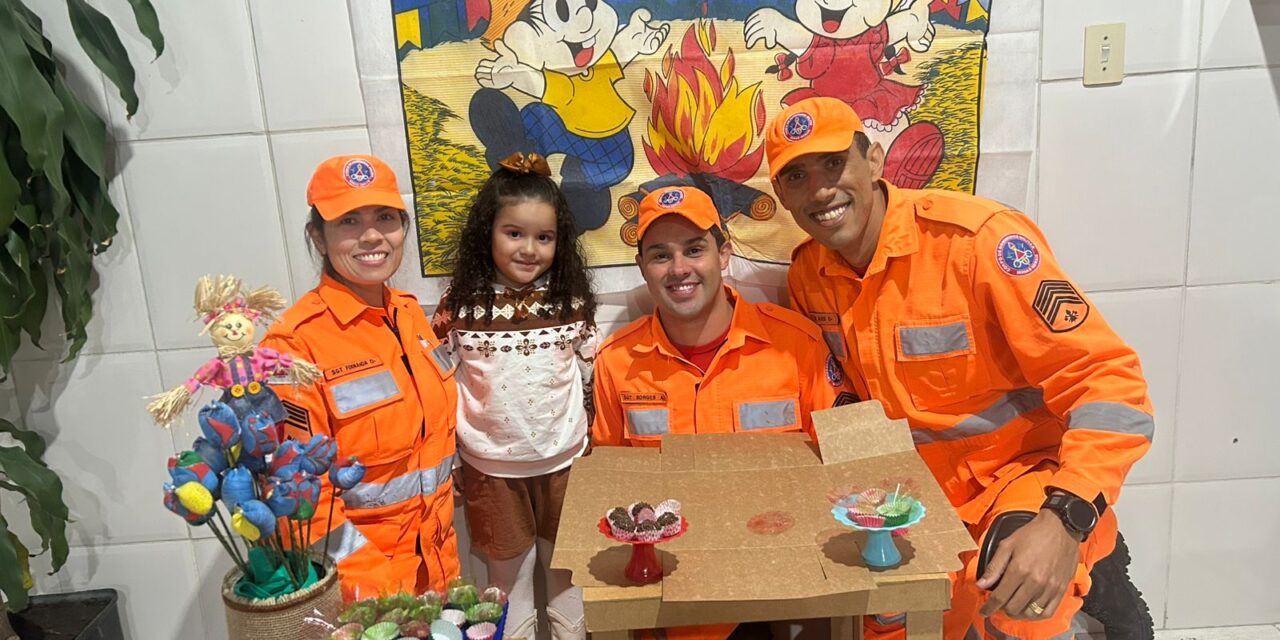 Após superar grave acidente, criança comemora aniversário com bombeiros em Formiga