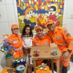 Após superar grave acidente, criança comemora aniversário com bombeiros em Formiga