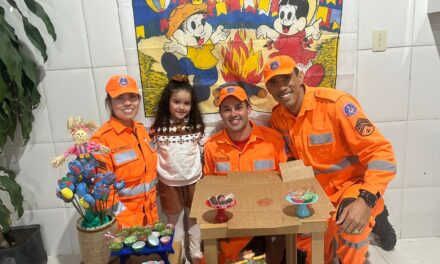 Após superar grave acidente, criança comemora aniversário com bombeiros em Formiga