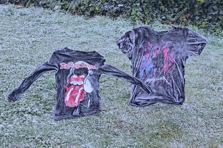 Temperatura de -6ºC congela camisetas e marca o dia mais frio do ano em SC