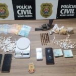 PCMG prende dupla por tráfico de drogas e posse ilegal de arma, em Bom Despacho