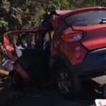 Mulher morre ao bater carro em carreta na MGC-452, no Triângulo Mineiro