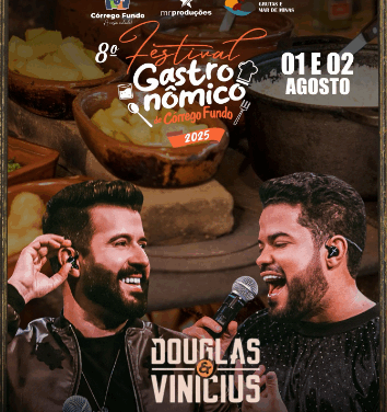 Prefeitura de Córrego Fundo divulga atração do 8º Festival Gastronômico