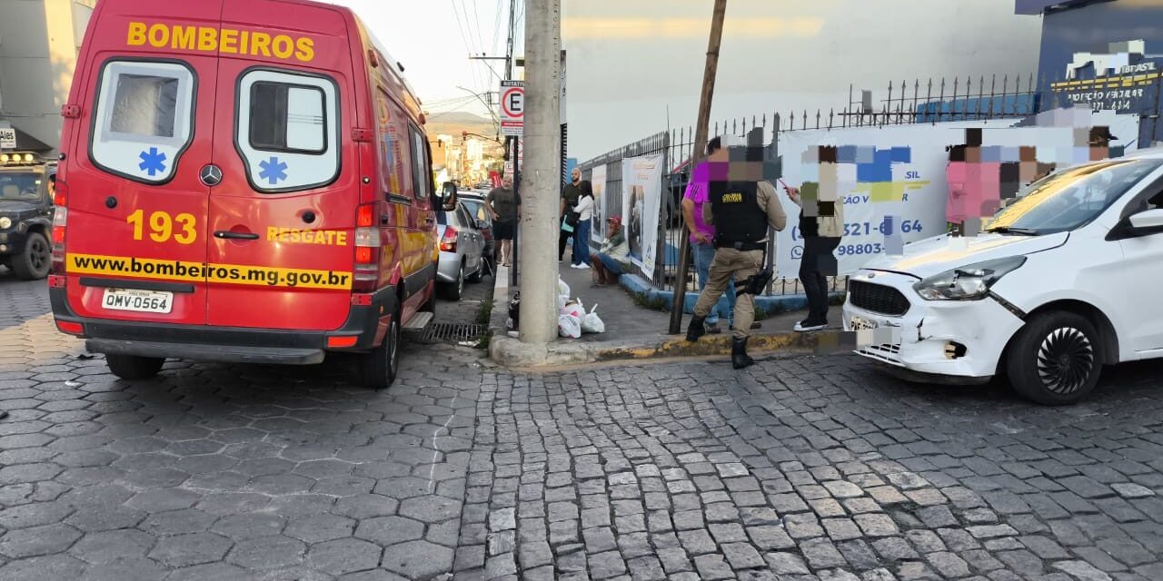 Colisão entre veículos é registrada na Avenida Abílio Machado, em Formiga