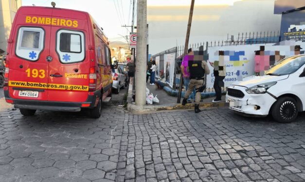 Colisão entre veículos é registrada na Avenida Abílio Machado, em Formiga