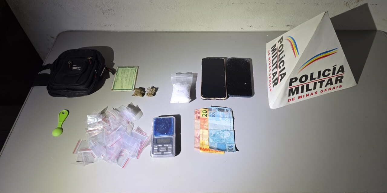 Polícia Militar prende homem suspeito por tráfico de drogas, em Formiga