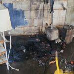 Princípio de incêndio atinge oficina no bairro Mangabeiras, em Formiga