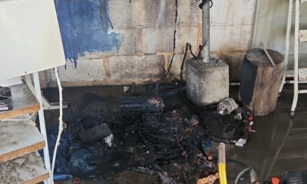 Princípio de incêndio atinge oficina no bairro Mangabeiras, em Formiga