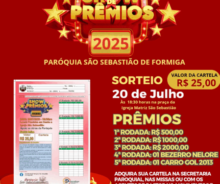Paróquia São Sebastião divulga data da sua “festa julina”