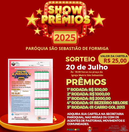 Paróquia São Sebastião divulga data da sua “festa julina”