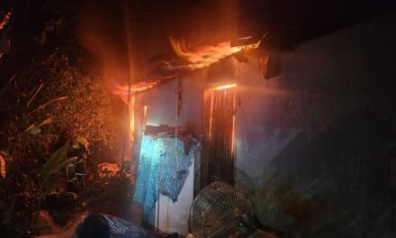 Incêndio foi registrado em residência no bairro Novo Horizonte, em Formiga
