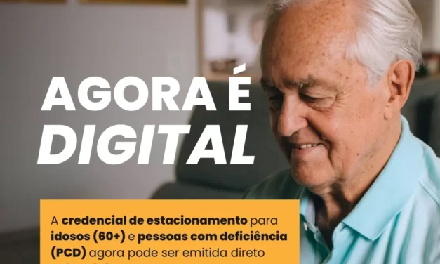 Credencial de estacionamento para idosos e PCD agora pode ser emitida pelo celular