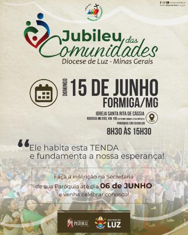 Formiga celebra o Jubileu das comunidades no dia 15 de junho