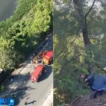 Ônibus cai em canal na zona oeste do Rio de Janeiro; coletivo estava lotado