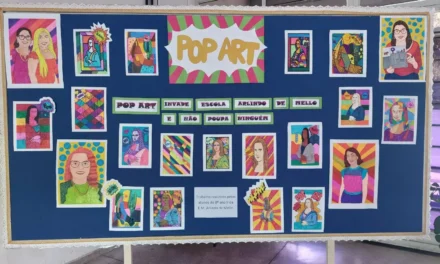 Arte, criatividade e releitura: alunos da Escola Arlindo de Mello exploram a Pop Art!