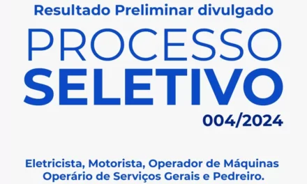 Prefeitura divulga resultado preliminar do processo seletivo 004/2025