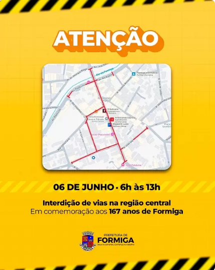 Trânsito será alterado para desfile cívico em comemoração aos 167 anos de Formiga