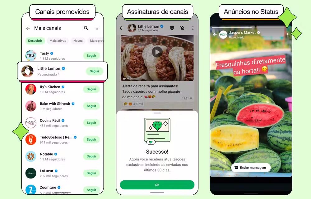 WhatsApp terá anúncios e canais com conteúdo pago; veja como vai funcionar