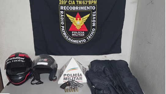 Polícia Militar prende homem após disparos com arma de fogo contra residência