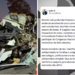 Lula lamenta acidente com estudantes da UFPA que deixou pelo menos cinco mortos