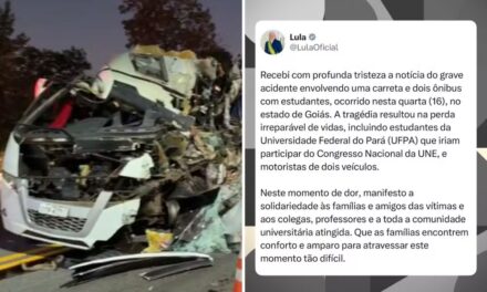 Lula lamenta acidente com estudantes da UFPA que deixou pelo menos cinco mortos