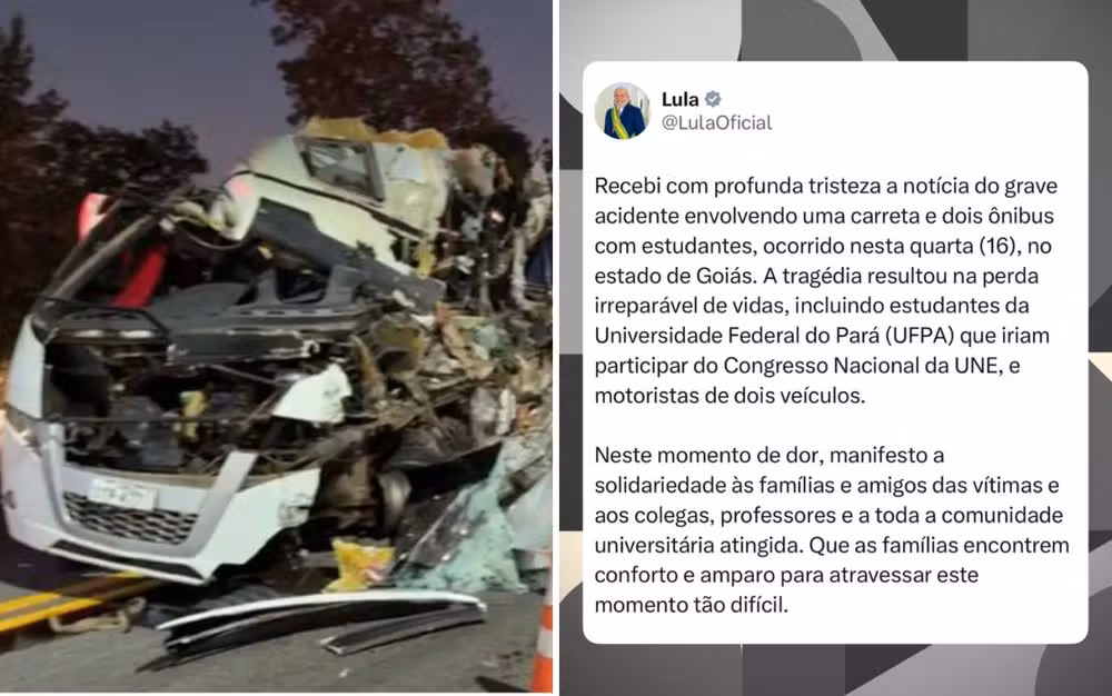 Lula lamenta acidente com estudantes da UFPA que deixou pelo menos cinco mortos