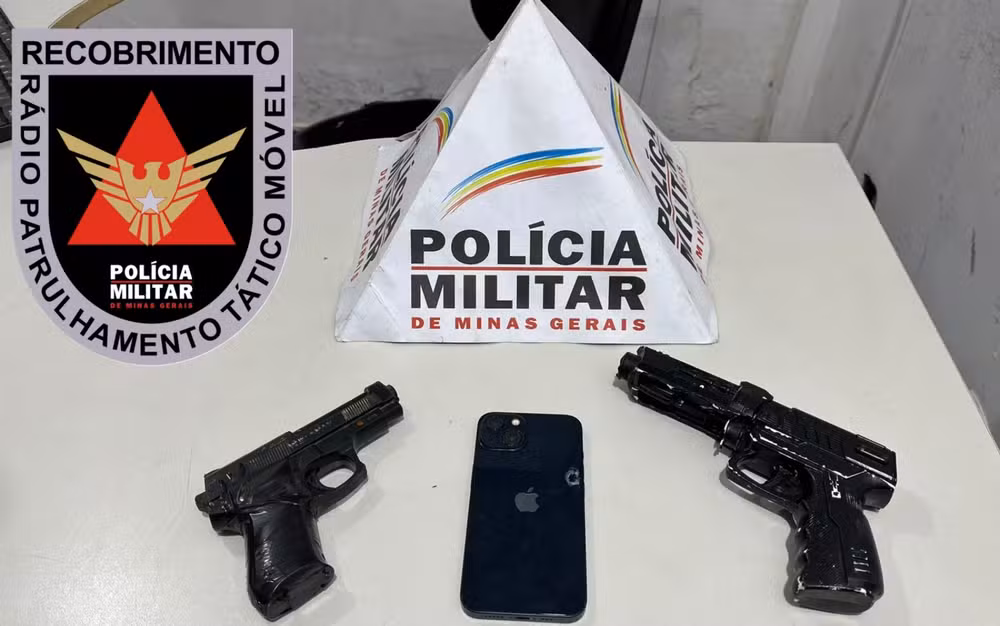 Três pessoas são presas após tentativa de roubo com arma falsa no Centro de Pouso Alegre, MG