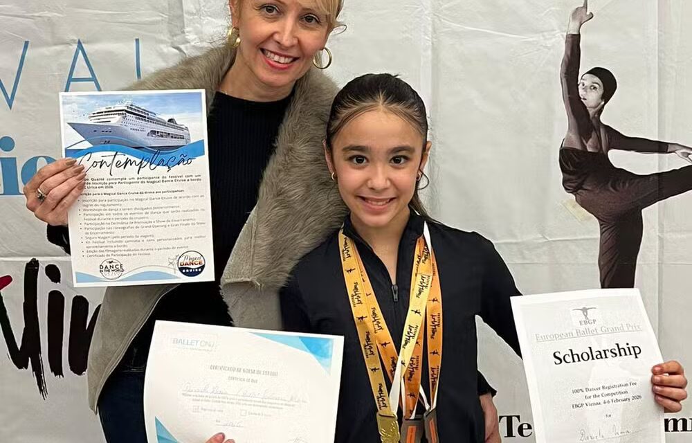 Prodígio do balé: mineira de 10 anos, que tem mais de 100 medalhas, vai ao Grand Prix de Viena