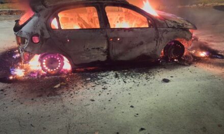 Polícia Militar atende ocorrência de incêndio em veículo no IFMG Bambuí