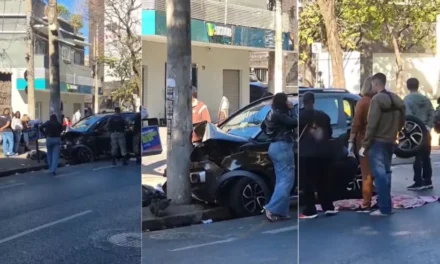 Carro bate em poste na av. Silviano Brandão, em Belo Horizonte, e deixa duas idosas, de 70 e 90 anos, feridas