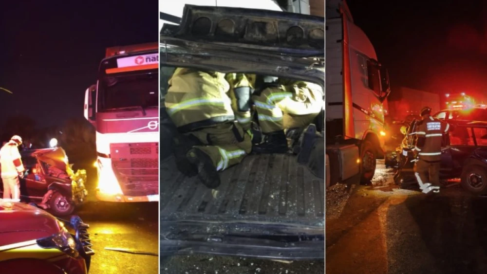 Batida entre Belina e carreta mata duas pessoas em Ibiá, interior de MG
