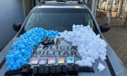 Homem é preso com quase 10 mil pinos de cocaína, dinheiro e arma