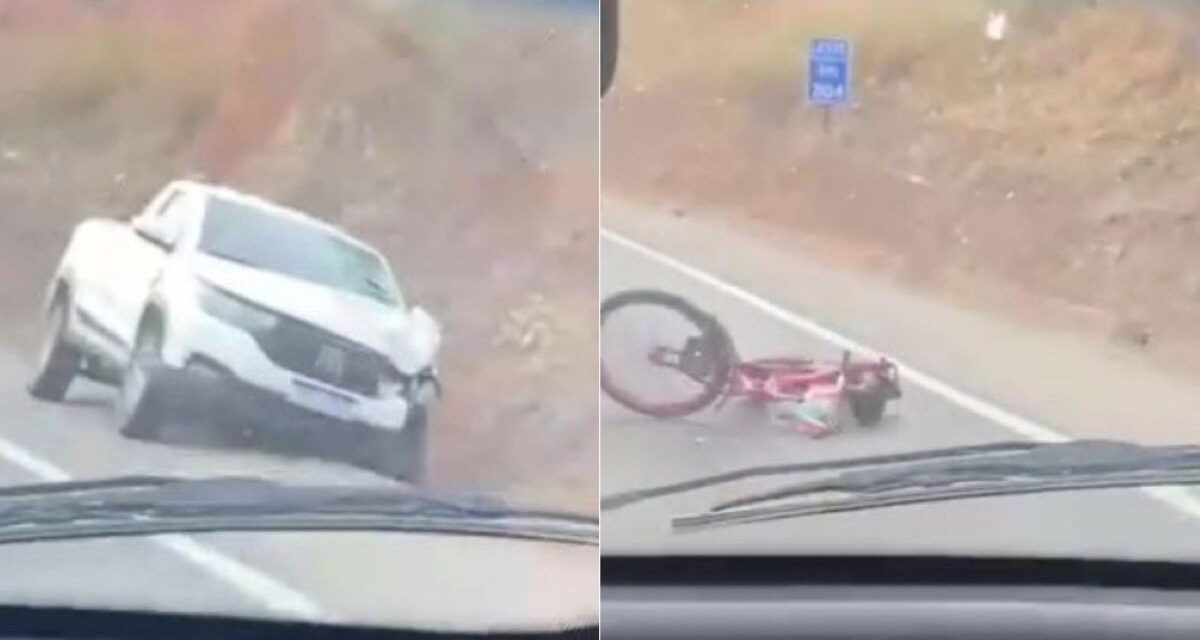 Ciclista de 70 anos morre após ser atropelado por caminhonete na BR-381