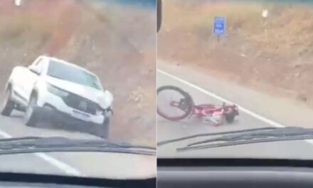 Ciclista de 70 anos morre após ser atropelado por caminhonete na BR-381