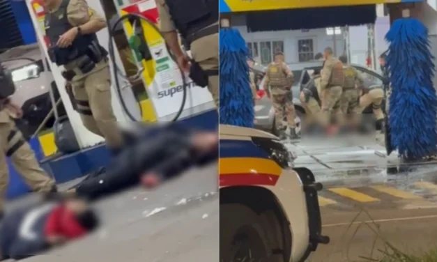 Perseguição policial termina com cinco suspeitos mortos e dois PMs feridos em Araguari