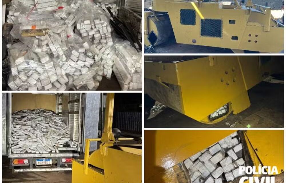 Mais de 1 tonelada de maconha é apreendida dentro de oficina mecânica em MG