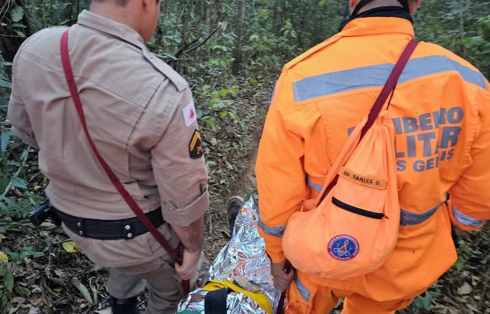 Idoso desaparecido há 9 dias é resgatado desorientado em área de mata fechada, em Leandro Ferreira