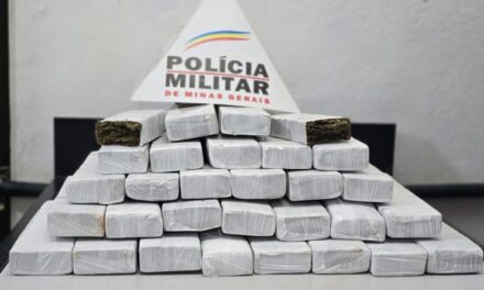 Polícia Militar apreende 29 barras de maconha em veículo na entrada de Arcos