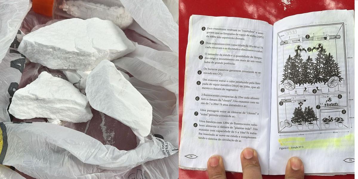 Homem é preso em Minas com drogas e “manual de cultivo da maconha”