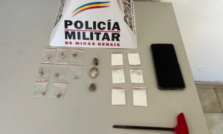 Dois jovens foram presos por tráfico de drogas e furto de motocicleta em São Sebastião do Oeste