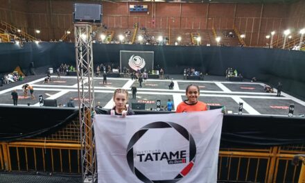 Alice Vitória e Pâmela Nunes da equipe Tatame do Bem sobem ao pódio no Internacional de Jiu-Jitsu Esportivo, em São Paulo