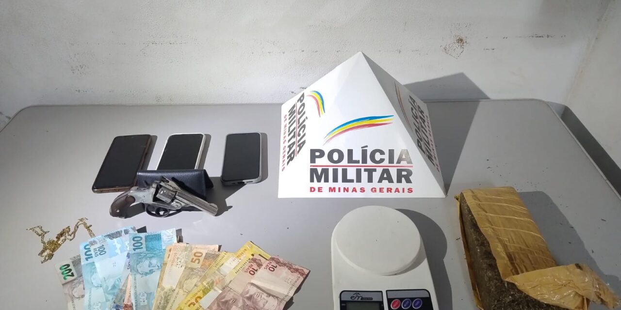 PM apreende arma e drogas com irmãos em Formiga