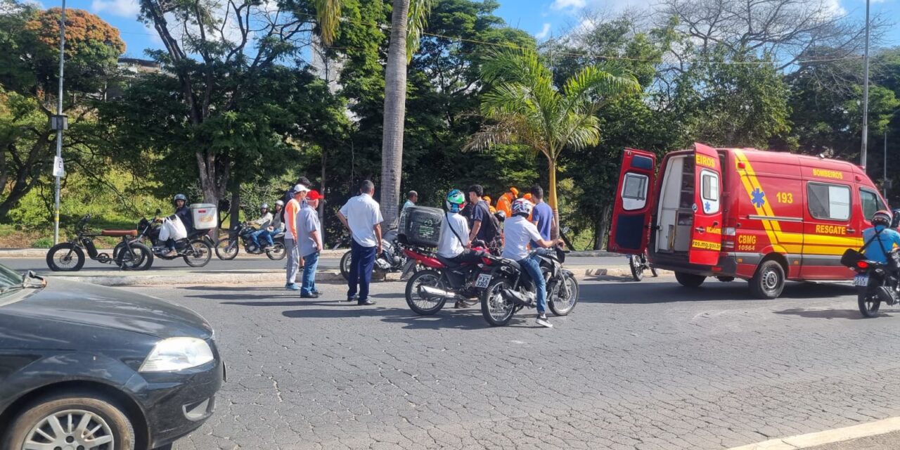 Acidente de moto é registrado no Terminal Rodoviário de Formiga